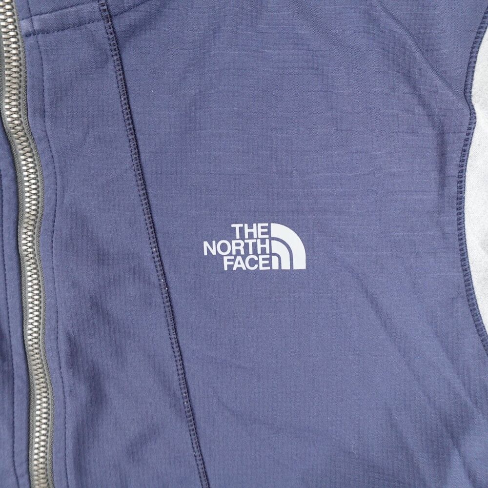 The North Face Jacket Mens M Blue Gray Color Block Full Zip Flash Dry Hiking - Picture 2 of 9